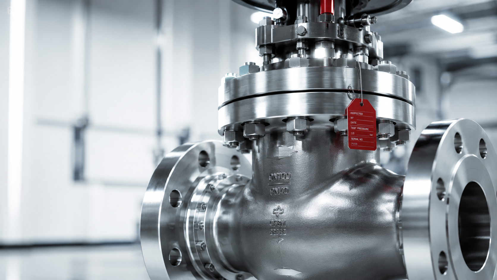 Industrial valve close-up